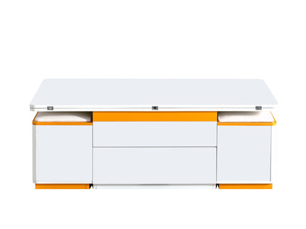 Lift Top Coffee Table With 4 Storage Stools