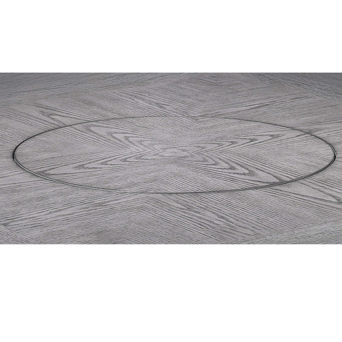 Contemporary Counter Height Dining Set With Built In Lazy Susan