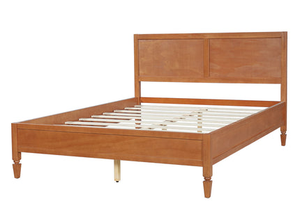 Classic Platform Bed Frame With Panel Headboard