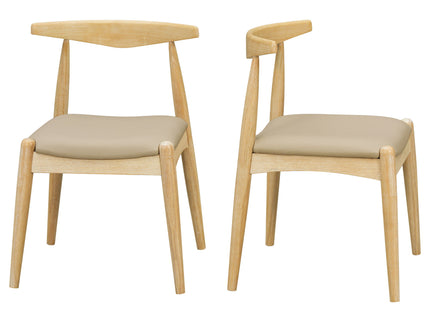 Dining Chairs With Ergonomic Backrest (Set of 2)