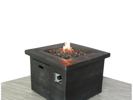 Fiber Reinforced Propane / Natural Gas, Fire Pit Table - Charcoal