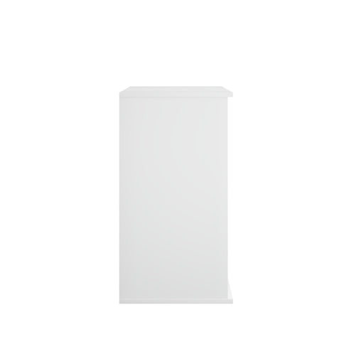 Kitchen Storage Cabinet With Double Doors, Adjustable Shelves, Sideboard Buffet For Dining Room - White