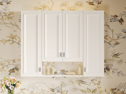 Wall Mounted Bathroom Cabinet With 5 Adjustable Shelves