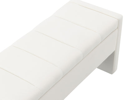 Modern Upholstered Large Bed End Bench With Storage