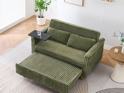 Pull Out Sofa With Movable Tabletop And USB Ports