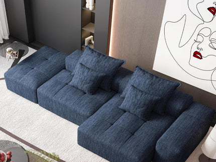 Modern Oversized Diy Combination Modular Sectional Sofa & Pillows