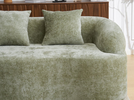 Modular L-Shape Sectional Sofa With Curved Chaise