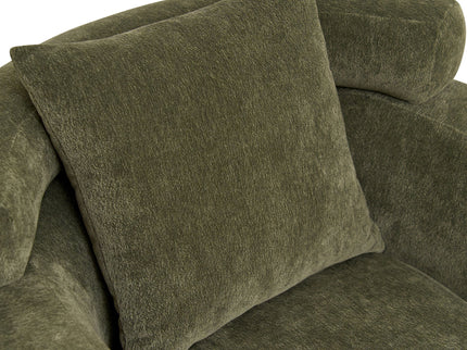 Clubchair, Bucket Chair, Decorative Sofa With Pillow, For Living Roon - Olive Green