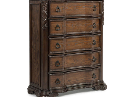 5 Drawer Chest - Brown / Coffee