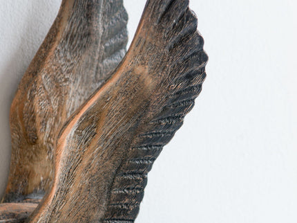 Reeds Migrating Bird Wall Decor, Home Decor For Living Room Dining Room Office Bedroom (Set of 3) - Brown