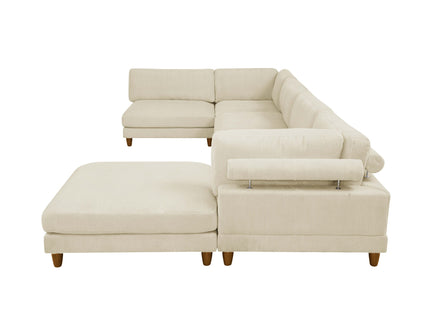 Modern Modular Sectional With Adjustable Back Support