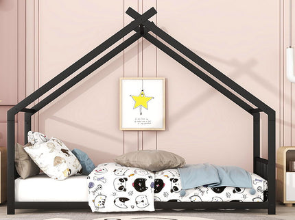 Metal House Bed