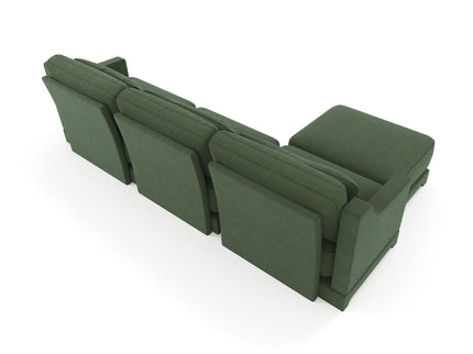 Stylish Sofa With Ottoman And Lumbar Pillows, Ergonomic Design