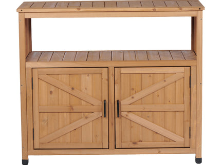 Patio Bar Table Set With Storage