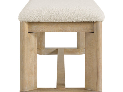 Upholstered Dining Bench - Brown