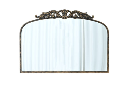 Handmade Arched Mirror, Ornate Baroque For Entryway - Antique Bronze