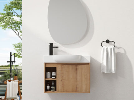 Sleek Design Freestanding Bathroom Vanity With Sink, Soft Close Door