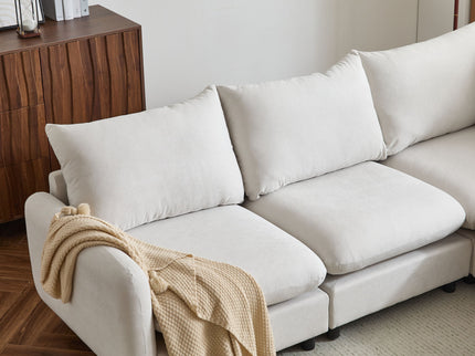 Oversize Modular Free Combination Sectional Sofa Couch With Ottoman For Living Room