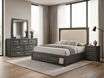 Colorado - Bedroom Set With Upholstered LED Headboard