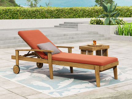 Jason - Chaise Lounge Adjustable Acacia Wood Outdoor Furniture