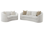 White / 2 Pc. Sofa, Loveseat