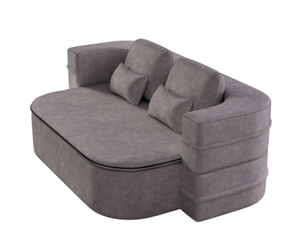 2 In 1 Foldable Sofa Bed With Multi Functional Blanket, Floor Lounge Sofa