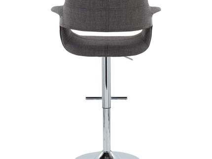 Vintage Flair - Mid Century Modern Adjustable Barstool & Straight T Footrest (Set of 2)