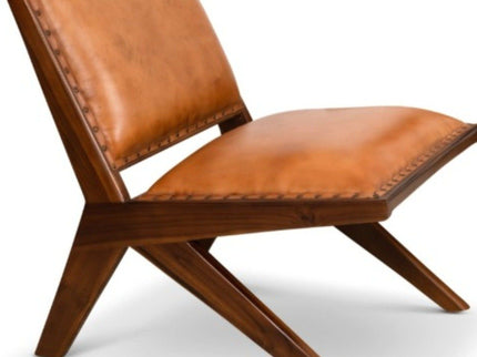 Colin - Lounge Chair - Brown / Tan