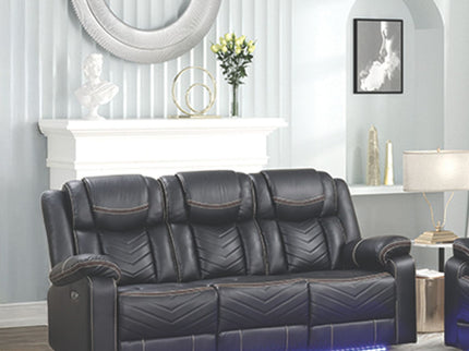 Challenger - LED Power Recliner Sofa