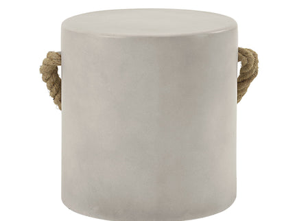 Gene - Fiber Concrete Accent Table - Gray