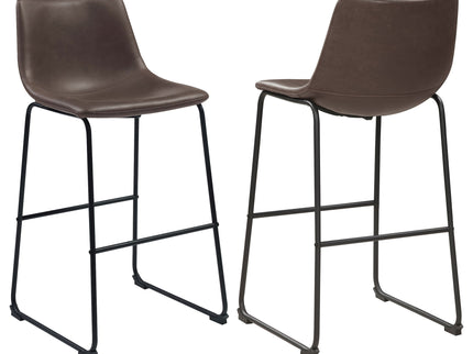 Armless Bar Stool (Set of 2) - Brown