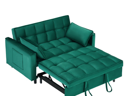 Sofa Bed With Pockets, 3 In 1 Convertible For Living Room