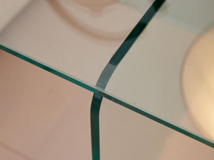 Modern Transparent Tempered Glass Sidetable