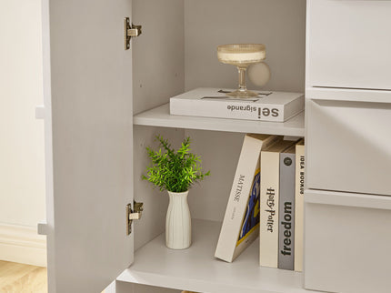 Sideboard Buffet Cabinet With Storage, 2 Doors 3 Drawers
