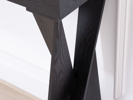 Console Table With Crossed Legs For Hallway - Black