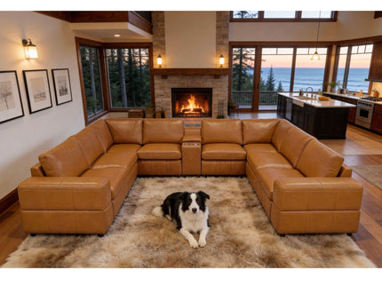 Modular Sectional With Large Square Arms