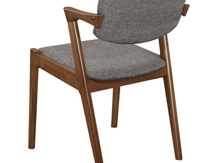 Modern Dining Chair And Zigzag Arm Design (Set of 2)