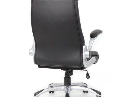 High Back Ergonomic Executive Office Chair, Adjustable Height And Lumbar Support For Home & Office - Black