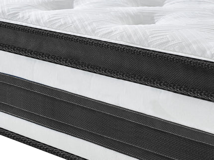 12" Breathable Hybrid Mattress, Memory Foam, Individual Pocket Springs