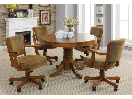 Florenz - 5 Piece Dining And Game Set - Amber