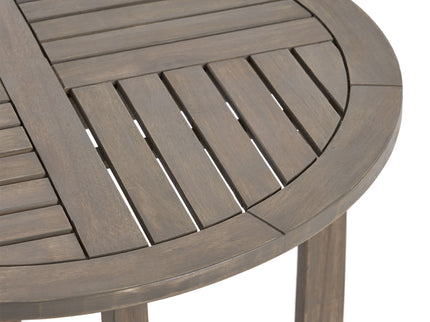 Hermosa - Rustic Circular Bistro Table - Gray