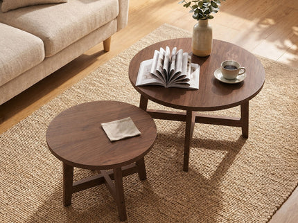 Round Nesting Stackable Tables For Living Room