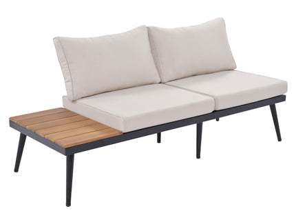 Modern Outdoor Sectional Sofa Set With Nesting Coffee Tables