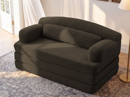 2 Seater Sofa Bed, Compact Foldable Floor Couch
