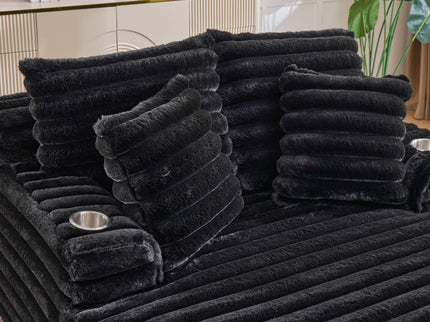 Oversized Chaise Lounge Chair Indoor With Pillows For Living Room