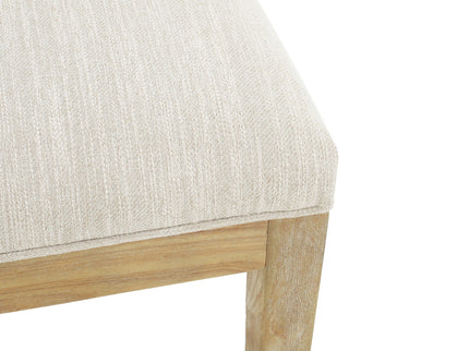 Farmhouse Style Fabric Upholstered Side Dining Chair Set