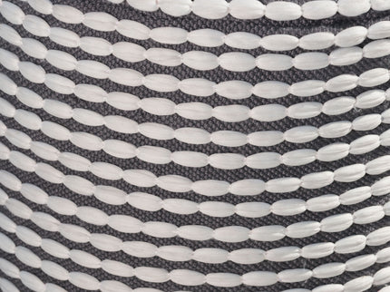 River - Handcrafted Cylindrical Pouf Water Resistant Fabric