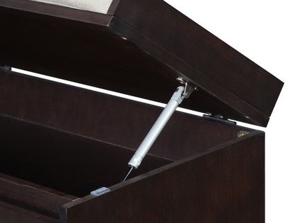 Entryway Shoe Bench With Drawers & Button Tufted Cushion