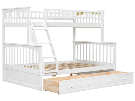 Bunk Bed With Drawers, Convertible Storage Bed
