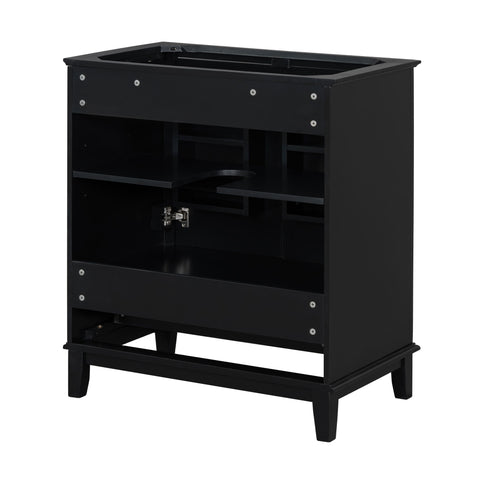 Modern Bathroom Vanity Base Only With Doors And Drawer